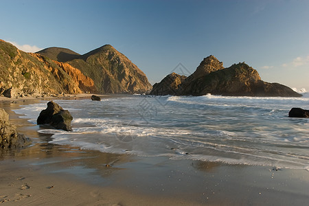 大南游客悬崖沿海旅行公园日落海洋海岸海岸线风景图片