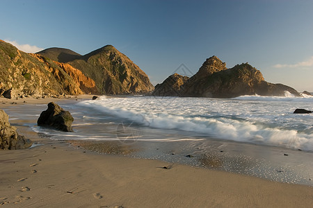 大南海岸海岸线日落沿海旅行悬崖风景公园游客海洋图片