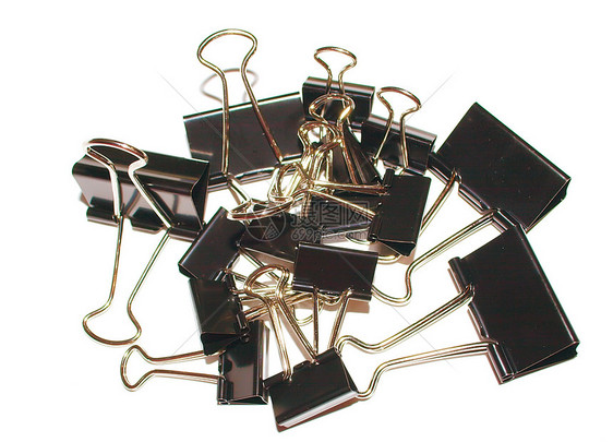 堆积如牛排配件持有者金属工具戒指办公室把手秘书黑色紧固件图片