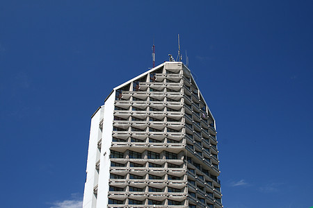 波兰罗茨瓦夫市中心摩天大楼建筑学场景风景玻璃蓝色故事高度天空建筑图片
