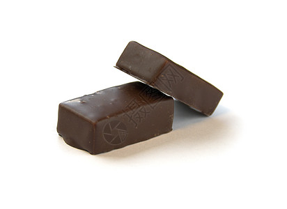两块巧克力营养糖果棕色甜点数字食物宏观背景图片