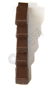 巧克力几何棕色脚步数字食物梯子糖果宏观甜点背景图片