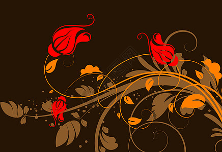 花岗岩插图叶子卷曲植物创造力绘画墙纸花丝艺术品图片
