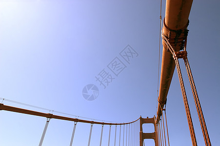 金门桥电缆运输金属纪念碑旅行红色历史地标历史性蓝色旅游图片