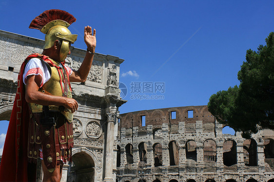 罗马士兵首都剧场情感纪念碑建筑城市碰撞历史图片