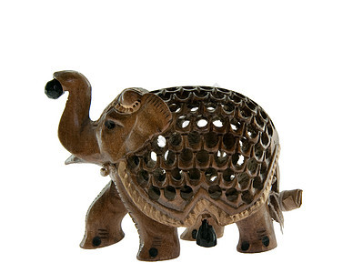 大象獠牙工艺纪念品哺乳动物动物食草艺术长鼻木头文化图片