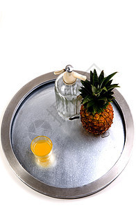 果汁力量菠萝水果饮食活力玻璃早餐橙子凤梨图片
