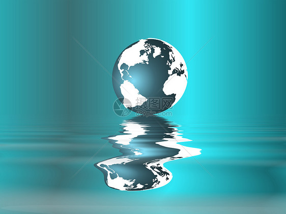地球业务蓝色圆圈绘画插图金融环境全球商业环境保护图片