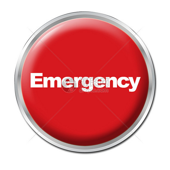 紧急按钮控制按钮圆形行动插图红色危险图片