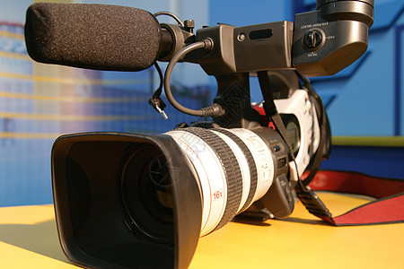 专业数字数码照相机行动麦克风电视创造力录像机电子产品塑料黑色技术电影图片
