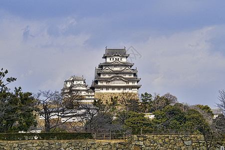 日本的冰地大城堡寺庙公园遗产吸引力天空游客世界武士建筑学皇帝图片