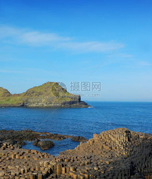 北爱尔兰巨人大原岩道旅游岩石悬崖海岸波浪吸引力地质学火山海滩游客图片