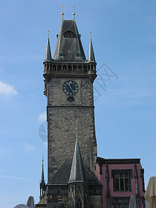 布拉格文化建筑柱子正方形城堡剧院教会建筑学纪念碑大教堂图片