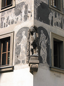 布拉格文化剧院历史建筑学大教堂废墟旅游地标议会柱子图片