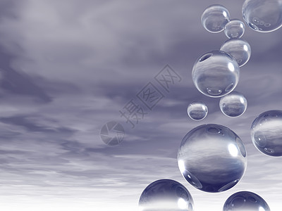 气泡肥皂透明度液体反射蓝色多云插图空气圆形天空图片