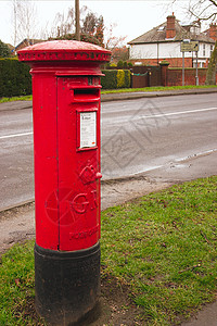 红色邮箱沟通邮票邮政邮局信封邮件送货信箱盒子写作图片