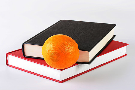 书籍和橙色教育平装专辑出版物全书小说教科书文学手册日记图片