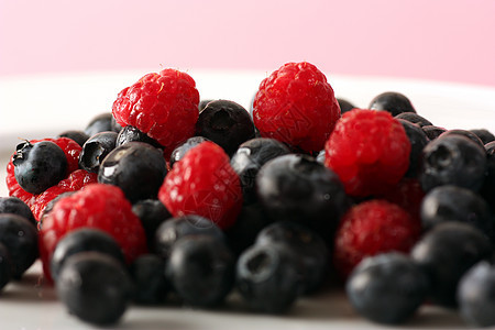 Berrymix 贝里密士营养宏观礼物红色蓝色乐趣覆盆子白色果味甜点图片