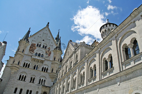 纽施旺斯坦城堡历史性石头建筑学旅游历史吸引力建筑图片