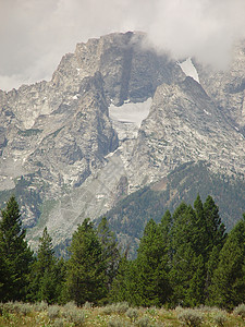 高山乡村地标森林荒野国家风景冰川图片