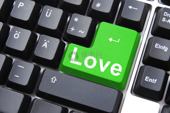 网上爱钥匙互联网红色邮件电子电脑感情字母夫妻按钮图片