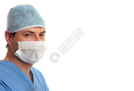洗涤剂中的外科手术男性护士面具擦洗保健神经整容整形医疗分诊图片