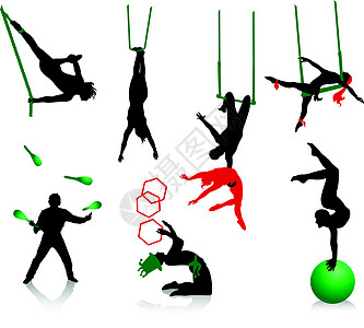 杂技表演和杂耍乐演员运动戏法者男人力量女士女性身体乐趣艺术图片