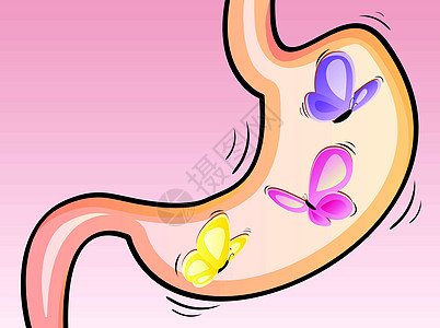 胃里的蝴蝶图片