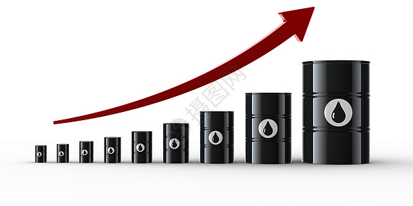 机油桶石油机油危机化石生长白色化学品红色计算机活力黑色燃料渲染背景