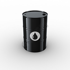 油桶桶黑色活力渲染计算机白色化学品化石燃料图片