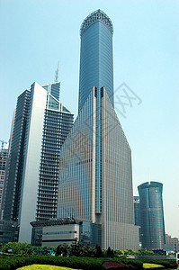 上海  现代摩天大楼建筑物控制板建筑学城市景观玻璃图片