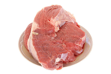 盘子上的肉腰部熏肉厨房粉色牛扒食物红色美食火腿烹饪图片
