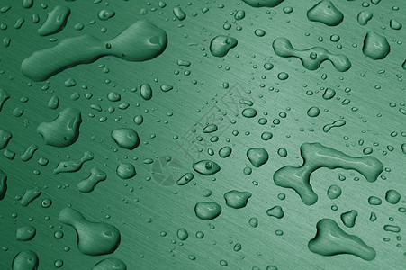 金属表面的水滴汽车飞沫蓝色雨水宏观雨滴下雨气泡合金墙纸图片
