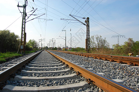 铁路运输条纹火车金属蓝色货运轨道交通车站航程图片