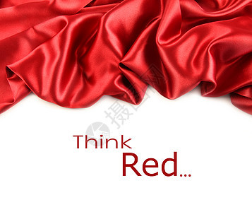 红织物对白奢华衣服折叠红色白色海浪丝绸床单热情纺织品图片