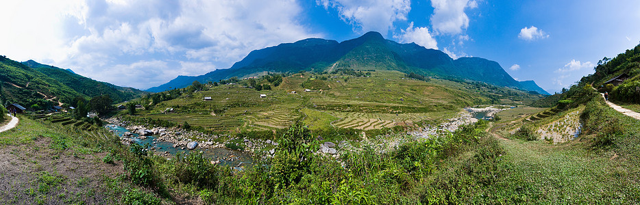 黄梁山山脉环境全景风景土地图片