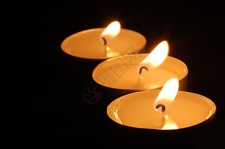 浪漫的蜡烛黑色健康火焰背景图片