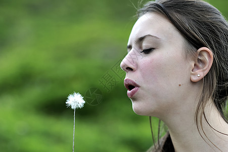 飞花花粉植物女士背景图片