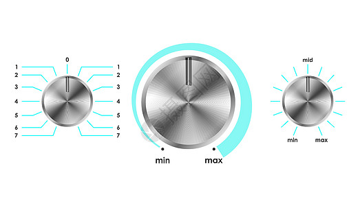 分贝矢量量平衡数 knobs设计图片