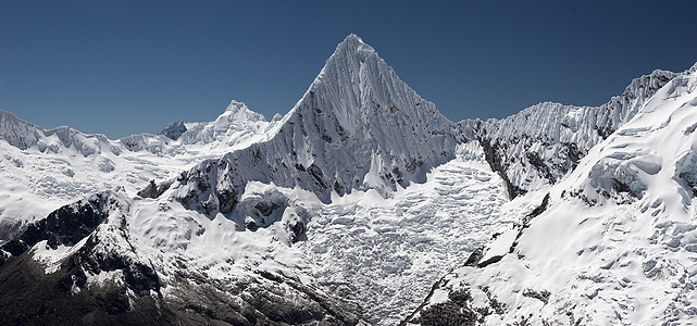 环形山顶峰全景高清图片