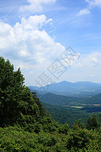 Blue Ridge山  弗吉尼亚州天空旅行大路绿色风景旅游山脉树木山峰公园图片