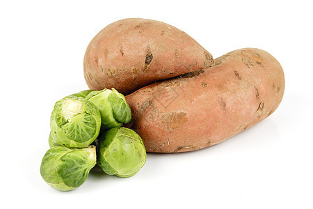 甜土豆和芽块茎烹饪生活豆芽植物绿色厨房感恩紫色蔬菜图片