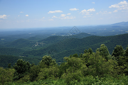 Blue Ridge山  弗吉尼亚州树木山峰山脉乡村大路天空森林旅游公园旅行图片