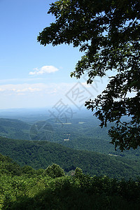 Blue Ridge山  弗吉尼亚州旅游旅行公园绿色天空风景国家大路树木乡村图片