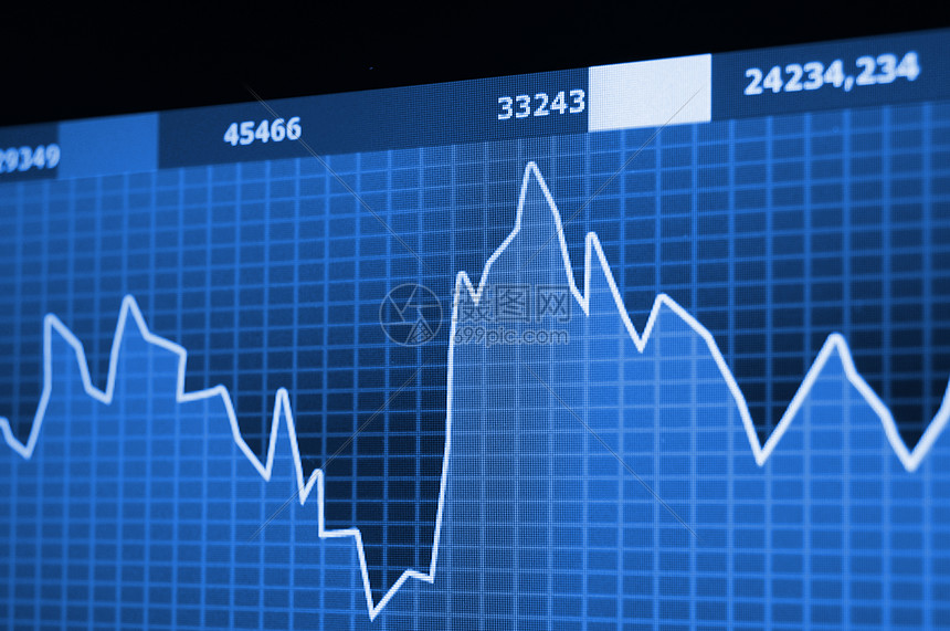 股票图表互联网债券屏幕蓝色科学办公室财富展示金融图片