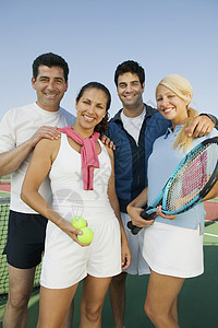 网球伙伴活动情侣成年人双打女性时间眼神能力伙计们空闲图片