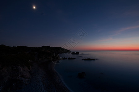 夜间月亮风暴太阳天气相片海景日落月光树木天空图片