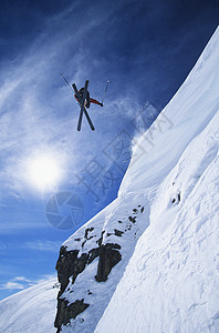 滑雪装备全身背光娱乐人心危险空闲时间活动肾上腺素图片