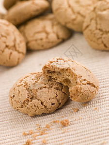 Amaretti 饼干饮料影棚视图摄影坚果系列糖果食物食品图片