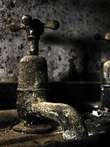 旧洗手间龙头建筑学建筑浴室废墟殖民图片